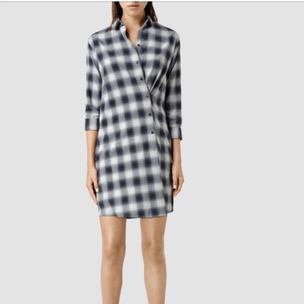 All Saints Long Button Down